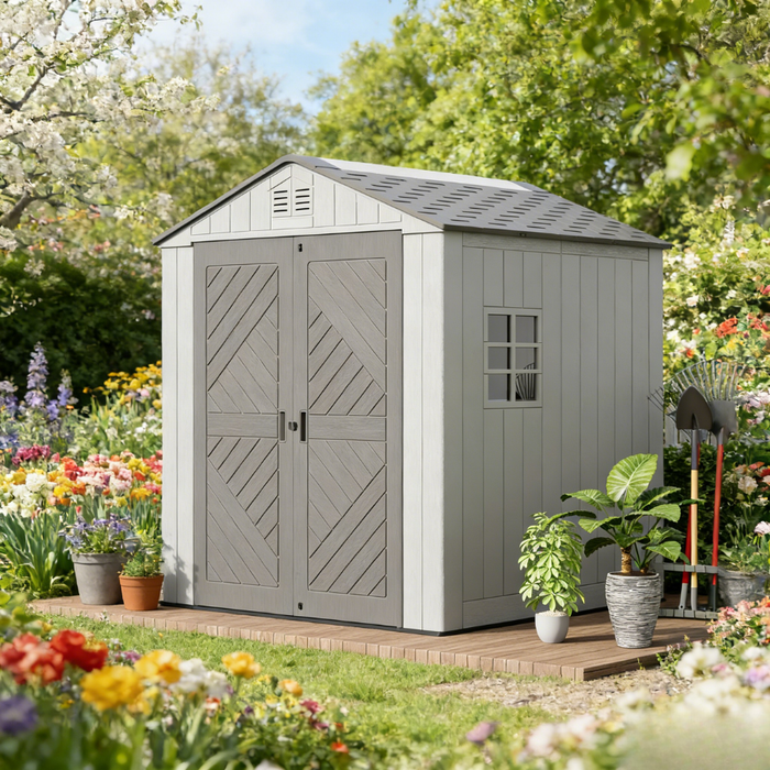 Eddie Plus Double Outdoor Garden Shed (Extendable)
