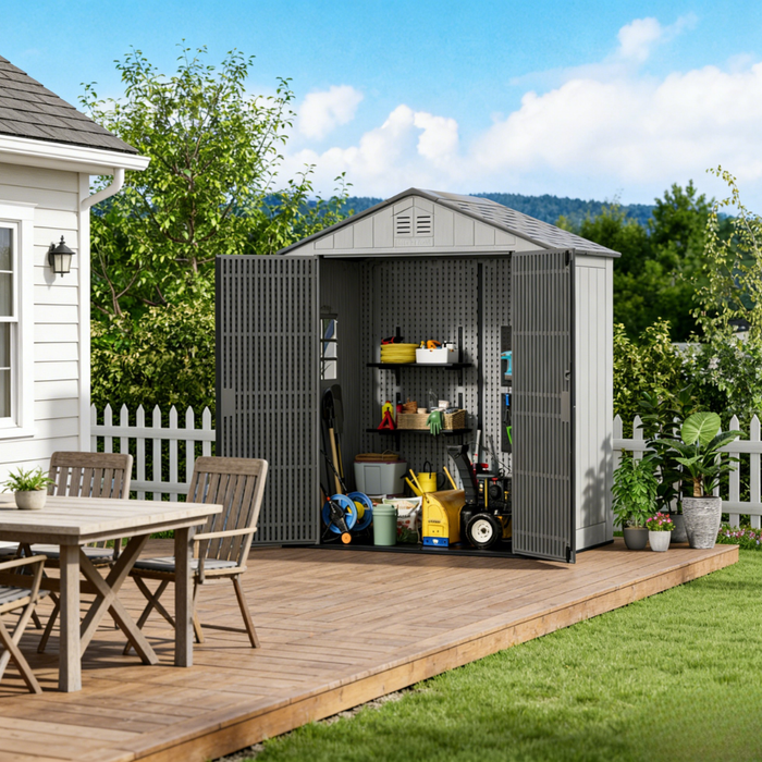 Eddie Plus Single Outdoor Garden Shed (Extendable)