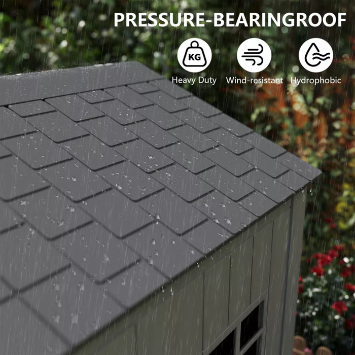 Eddie Plus Double Outdoor Garden Shed (Extendable)