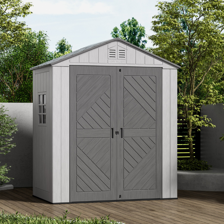Eddie Plus 6 x 4 Single Outdoor Garden Shed (Extendable) — The