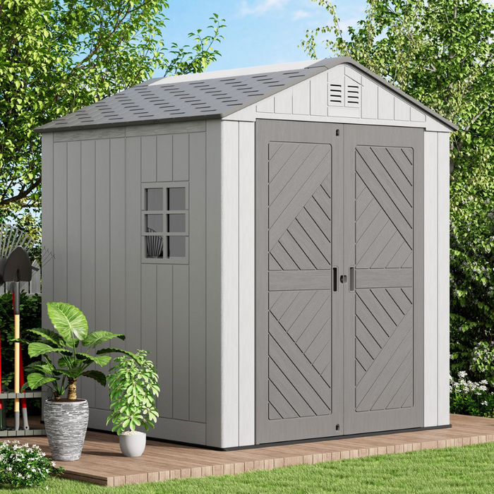 Eddie Plus Double Outdoor Garden Shed (Extendable)