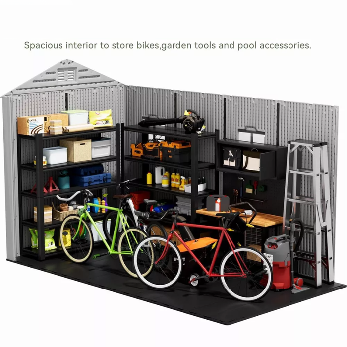 Eddie Plus Double Outdoor Garden Shed (Extendable)