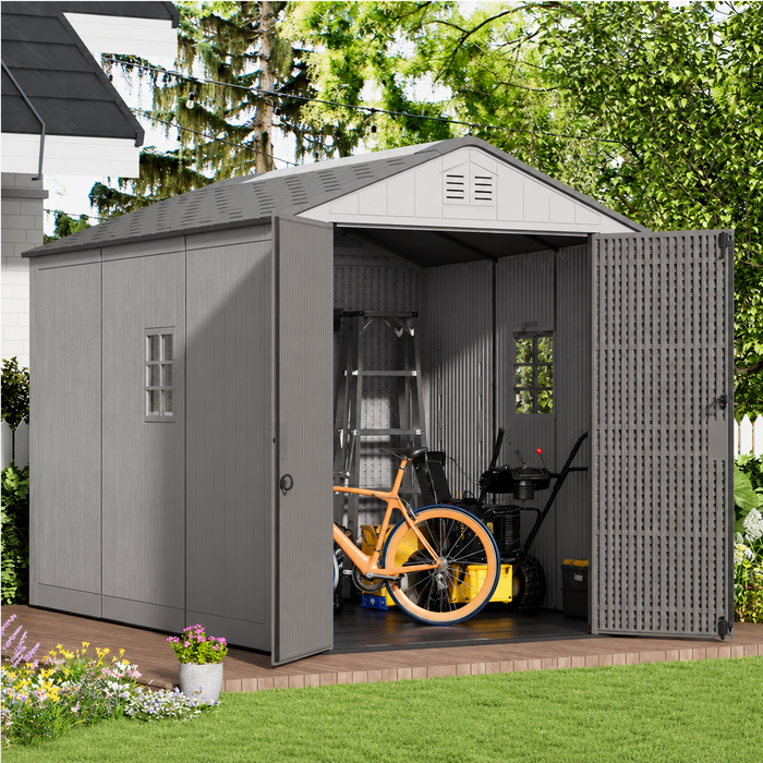 Eddie Plus 6 x 8 Triple Outdoor Garden Shed (Extendable)