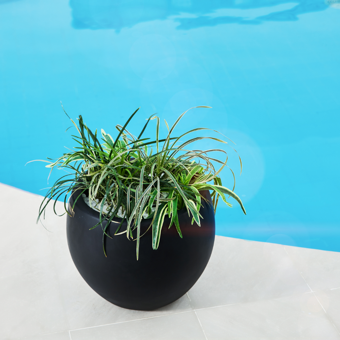 Hamilton Round Planter Pot Matt Black (3 Sizes)