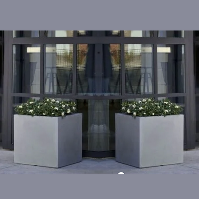 Sydney Square Planter Lead Grey (2 Sizes)