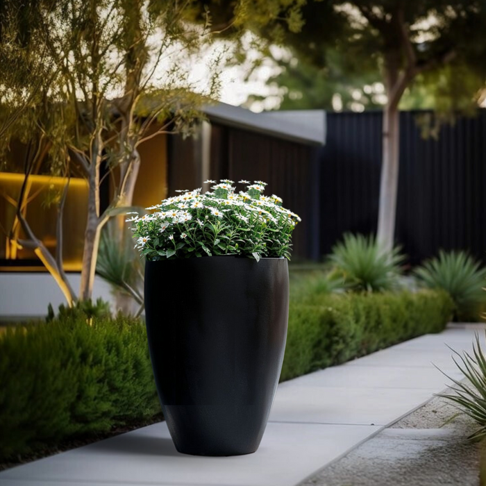 Tampa Tall Planter Matt Black (2 Sizes)