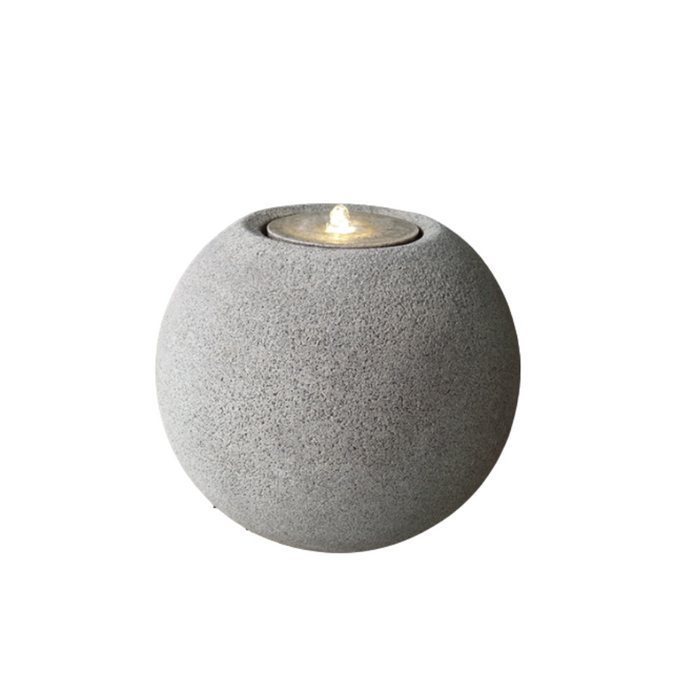 Maicao Round Water Fountain Granite Grey | Black Stone (3 Sizes)