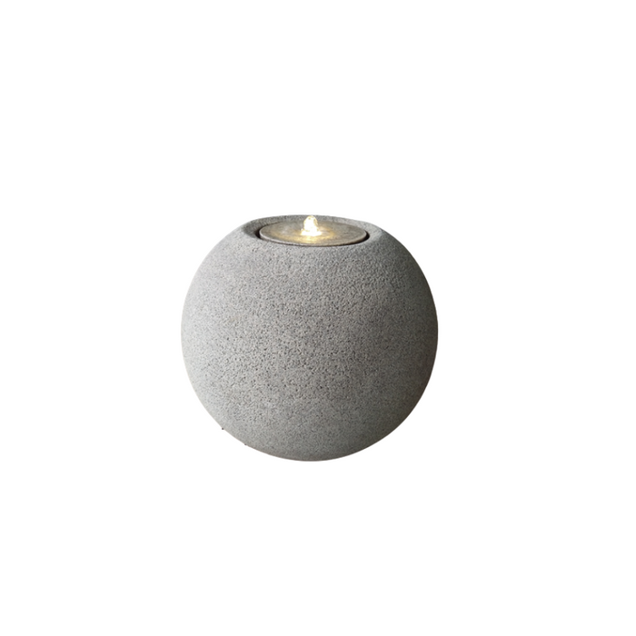 Maicao Round Water Fountain Granite Grey | Black Stone (3 Sizes)