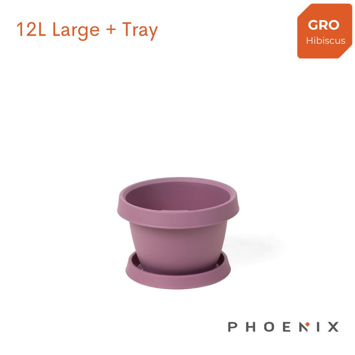 GRO Flowerpots with tray Large 12L