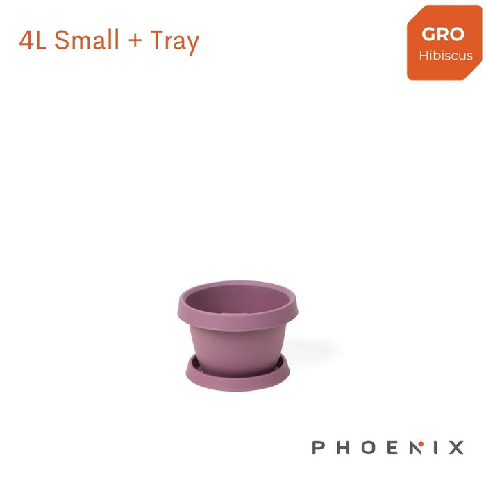 GRO Flowerpots with tray Small 4L