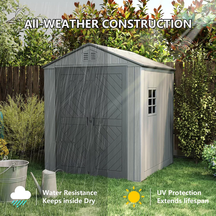 Eddie Plus Double Outdoor Garden Shed (Extendable)