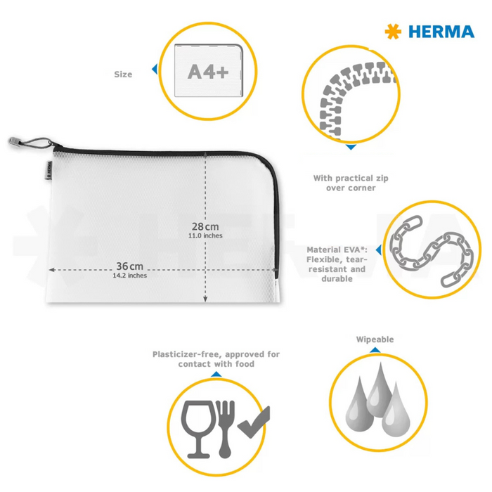 HERMA Universal Bag A4+ 36x28cm waterproof
