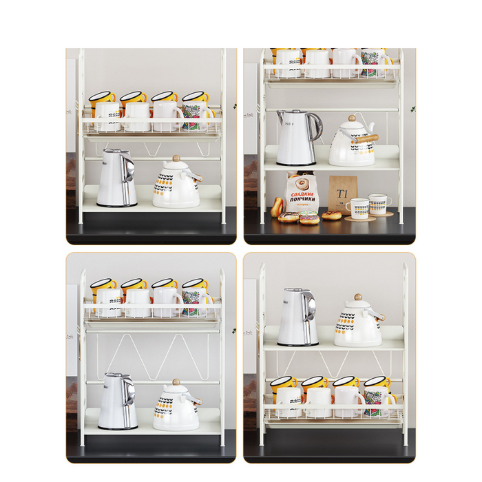 2 Tier Kitchen Top Storage Rack Foldable