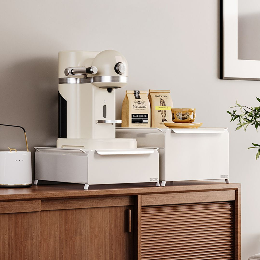 Pantry Machine Home Tech Kitchen Pantry Drawer White Coffee Machine Capsules Pod ...