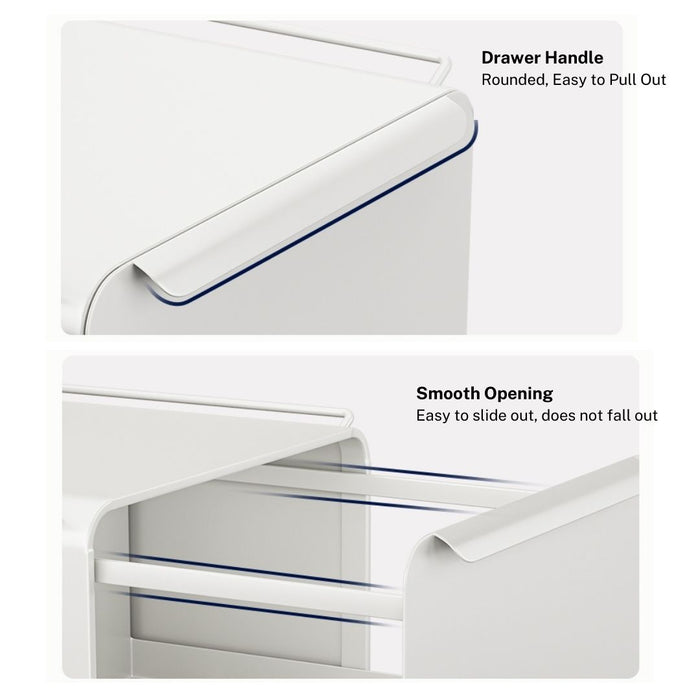Kitchen Pantry Drawer Stackable White