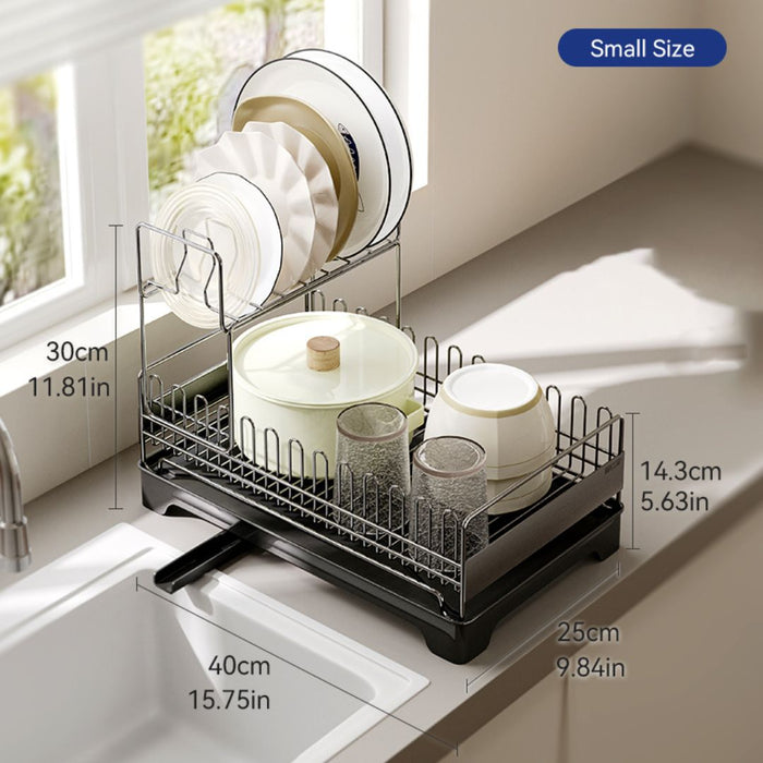 Integrated Draining Rack Kitchen 304 Stainless Steel Dish Draining Rack Small — The Home Shoppe