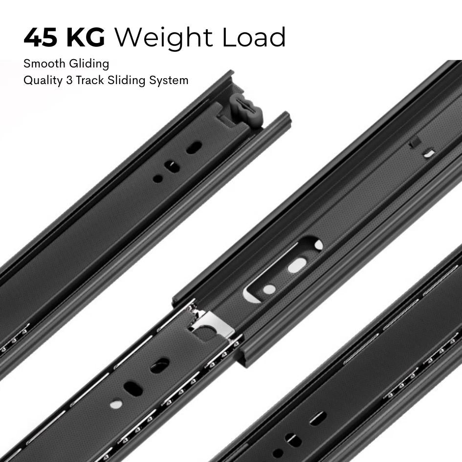 Pull It! Extendable Kitchen Cabinet Organiser Drawer Black — The Home ...