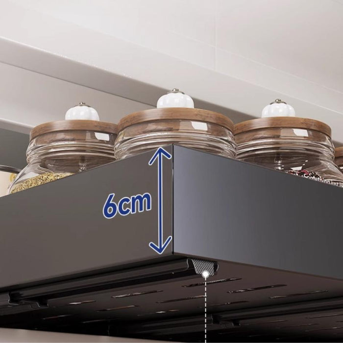 Pull It! Extendable Kitchen Cabinet Organiser Drawer Black