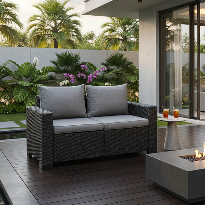 California 2 Seater Sofa Graphite