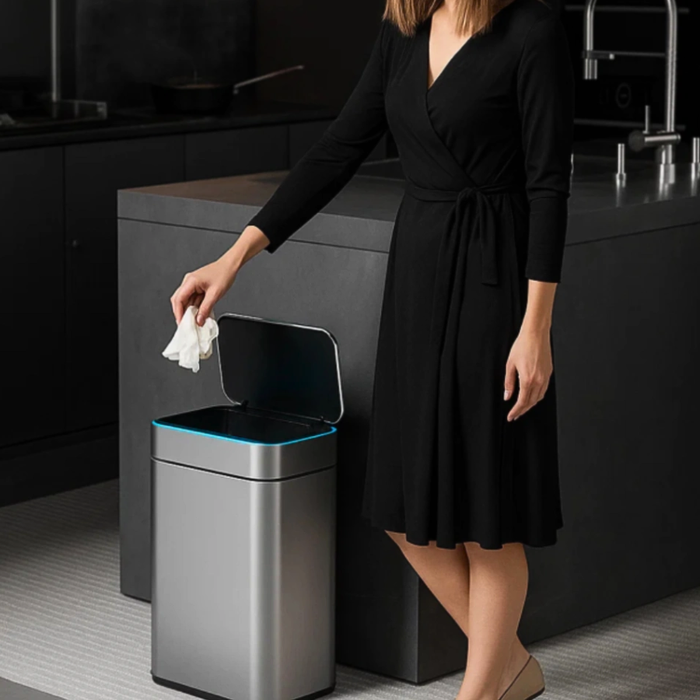 Illuma Stainless Steel Smart Sensor Trash Bin + LED light (3 sizes)