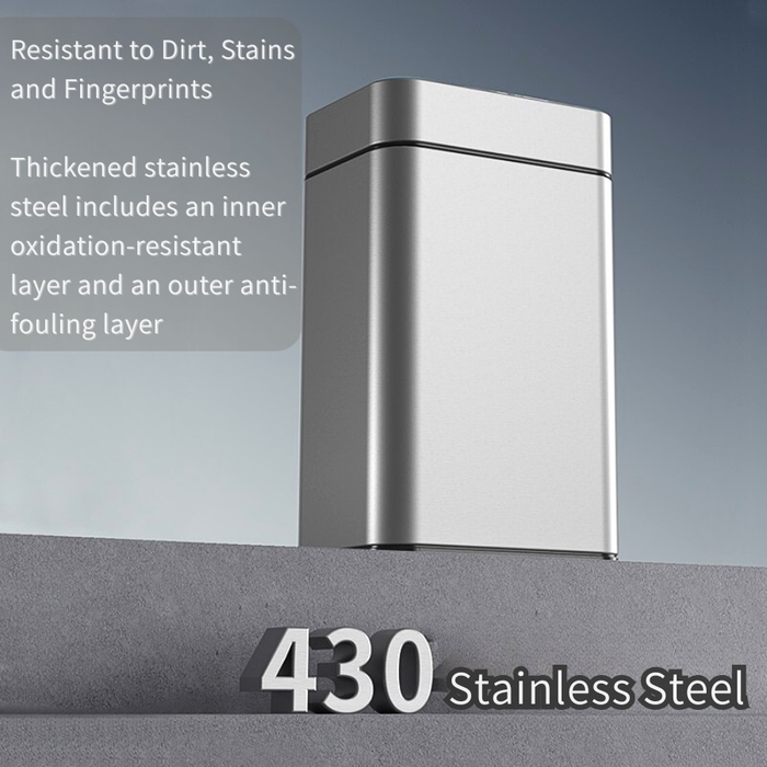 Illuma Stainless Steel Smart Sensor Trash Bin + LED light (3 sizes)