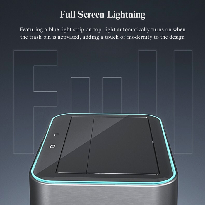 Illuma Stainless Steel Smart Sensor Trash Bin + LED light (3 sizes)