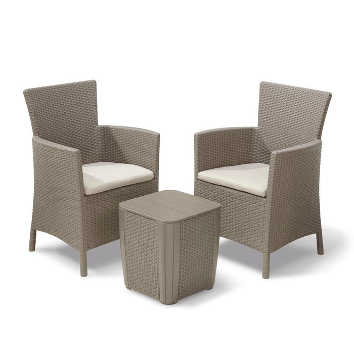 Iowa Balcony Sofa Set Cappuccino