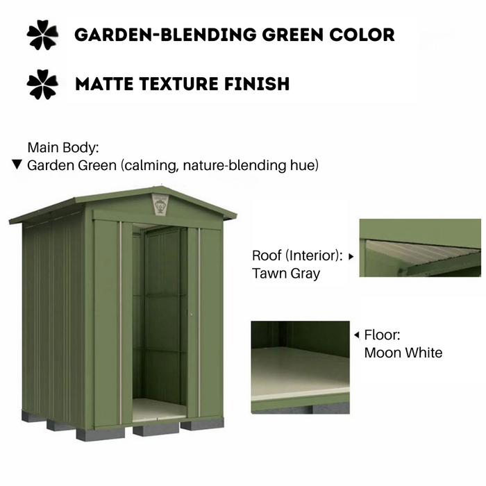 Lesiure 6 x 5 Ft Steel Outdoor Garden Shed