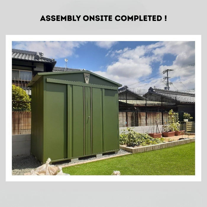 Lesiure 6 x 5 Ft Steel Outdoor Garden Shed