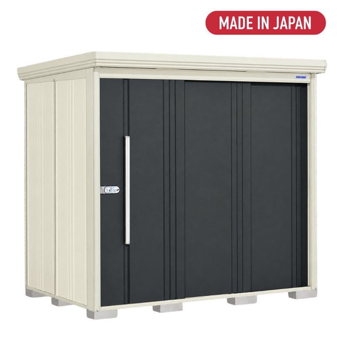 ND-2215 Stockman 7.2 x 5.2 ft Outdoor Metal Storage Shed + Shelving