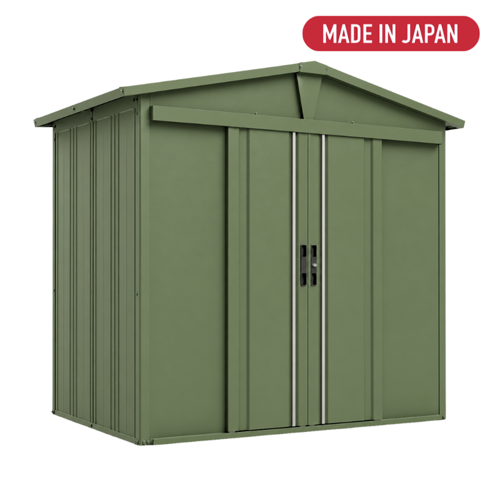 Leisure 7.2 x 5 ft Outdoor Garden Storage Metal Shed