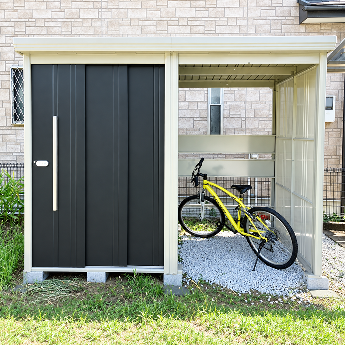 TP-3015 Stockman 9.9 x 5.2 ft Outdoor Bicycle Metal Storage Shed
