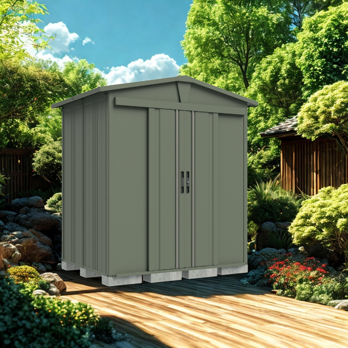 Lesiure 6 x 5 Ft Steel Outdoor Garden Shed