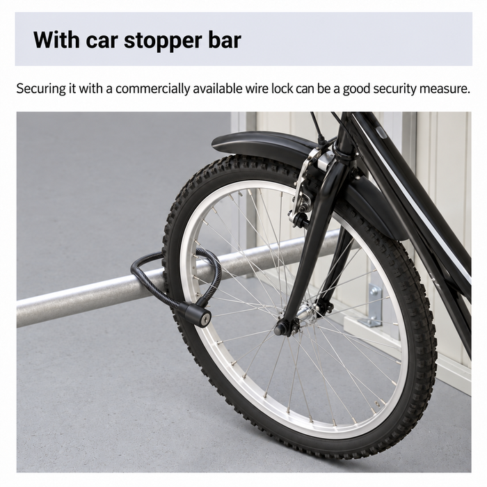 TP-3015 Stockman 9.9 x 5.2 ft Outdoor Bicycle Metal Storage Shed