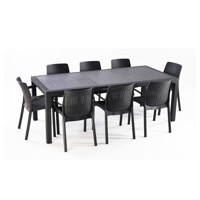 Keter Symphony Outdoor Extendable Table Grey (Imperfect Table Top)