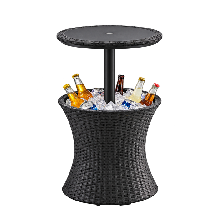 3-in-1 Outdoor Pacific Cool Bar Table Rattan Style Dark Grey