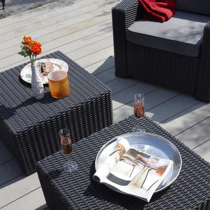 California Outdoor 3 Seater Chaise Sofa Set (Display Set)
