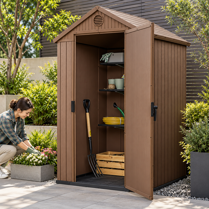 Darwin 4 x 6 Ft Slim Outdoor Storage Garden Shed