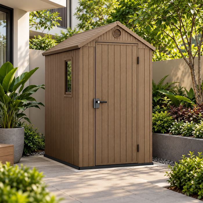 Darwin 4 x 6 Ft Slim Outdoor Storage Garden Shed