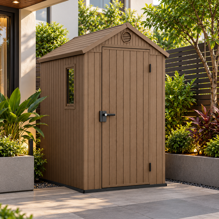 Darwin 4 x 6 Ft Slim Outdoor Storage Garden Shed
