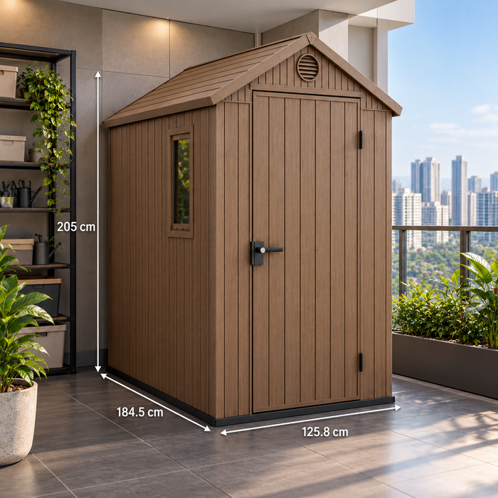 Darwin 4 x 6 Ft Slim Outdoor Storage Garden Shed