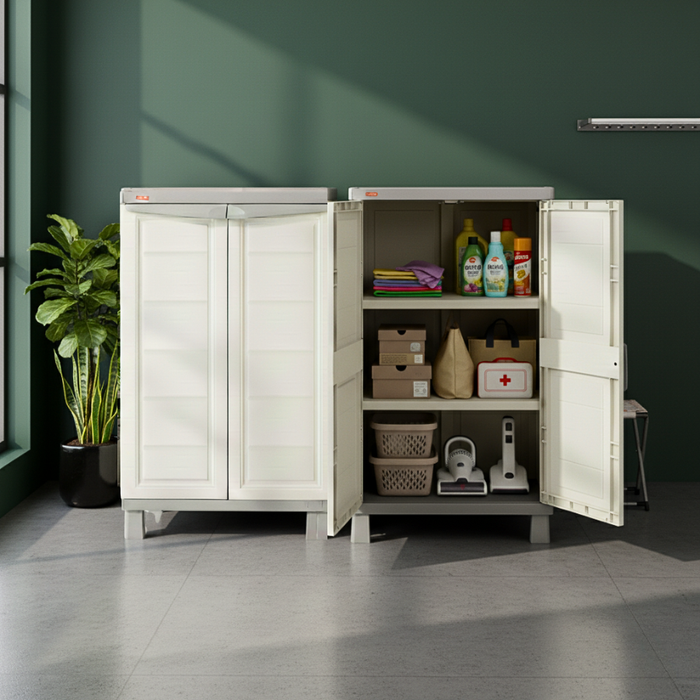 Basic Base Storage Cabinet with Legs Grey