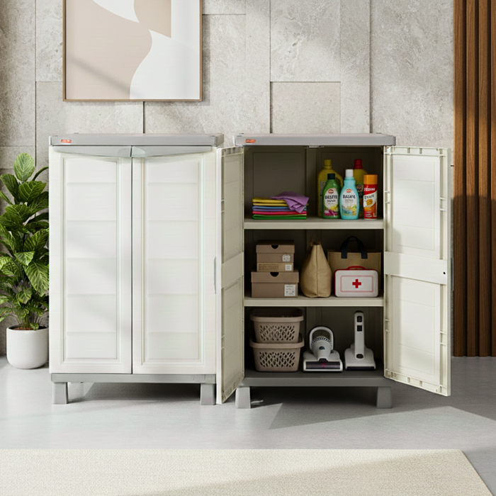 Basic Base Storage Cabinet with Legs Grey