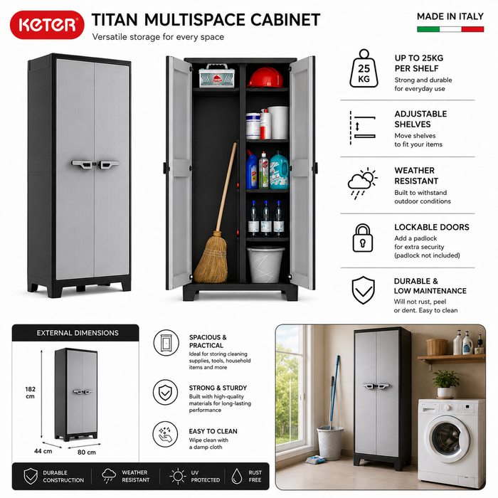 Keter Titan Multispace Outdoor Cabinet - PRE ORDER