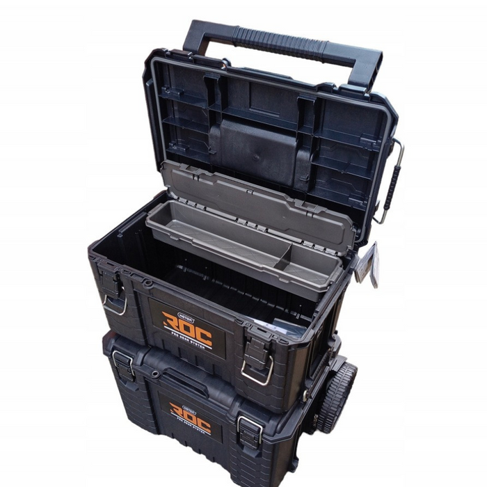 Pro Gear System 3 Tier Modular Tools Cart Storage with Wheels Gen 2.0 Black