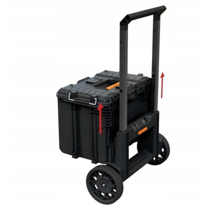 Pro Gear System 3 Tier Modular Tools Cart Storage with Wheels Gen 2.0 Black