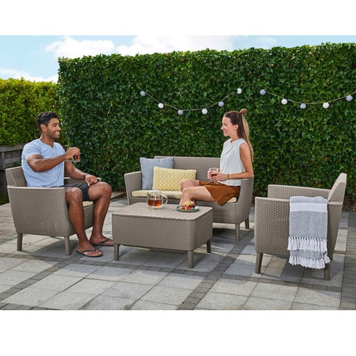 Salemo Outdoor Sofa set Cappucino