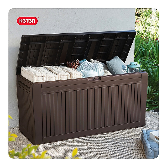 Comfy Outdoor Deck Box Woodbrown