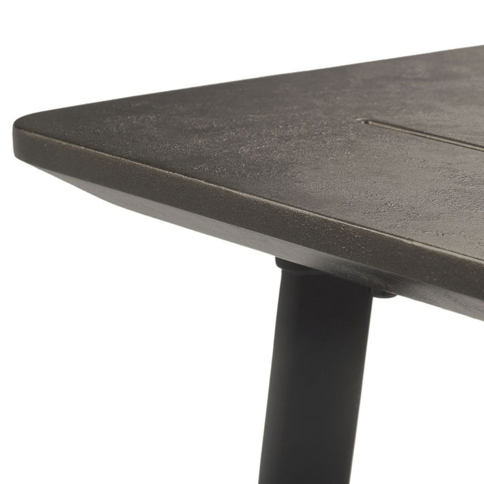 Metalea Outdoor Dining Table + Metalix Chair Set Bronze