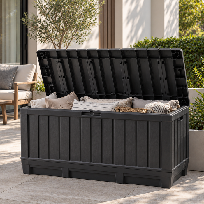 Kentwood Outdoor Storage Box 90Gal Graphite
